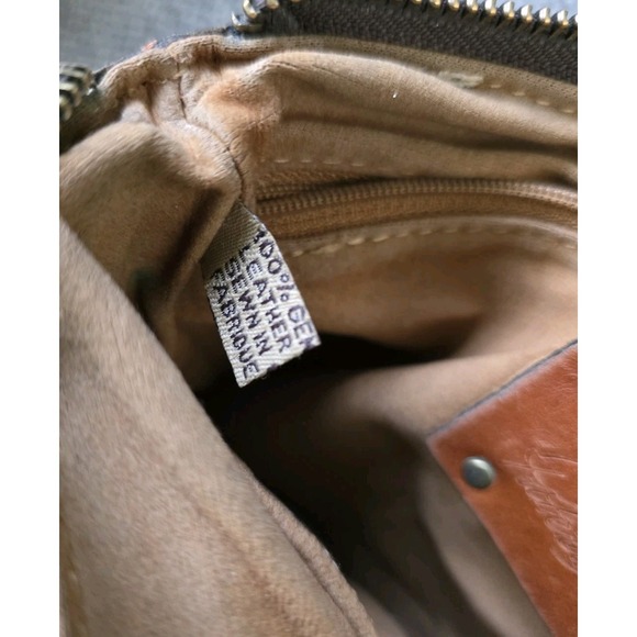 Patricia Nash‎ Cassini Wristlet Brown Leather 8x6 Vtg